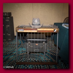 Ralph Mooney's hat and guitar